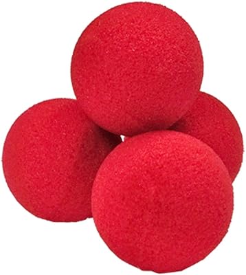 Balles en éponge super douces 3 pièces (lot de 4 pièces) rouge
