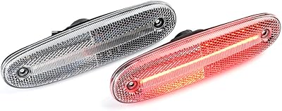 Nslumo feux de position latéraux arrière à led pour pare-chocs arrière toyo'ta supra
