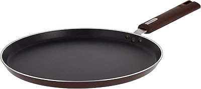 Poêle à frire plate antiadhésive nearlip bajaj silic+, 31 cm, (bordeaux)