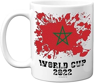 Tasse de football avec drapeau marocain staff4 cadeaux de la coupe du monde