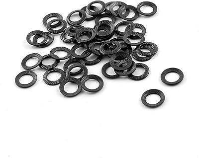 15pcs zwidgo rondelle nordlock en acier noir 4 mm x 7 mm x