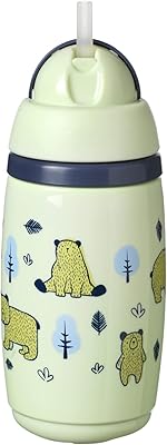 Tommee tippee superstar gobelet avec paille isotherme avec technologie intellivalve anti-fuite anti-vibrations