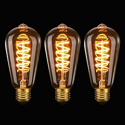 Ampoules edison vintage dimmable 4w spirale flexible led ampoule décorative