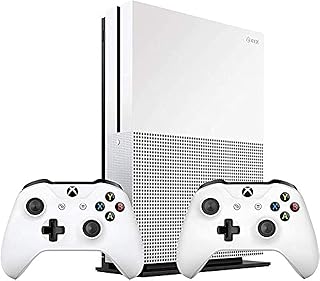Console de jeux vidéo microsoft xbox one 1 to (blanche) avec manette supplémentaire