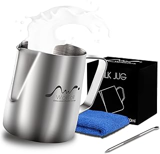 Mousseur à lait en acier inoxydable de 12 oz-350 ml pour café cappuccino