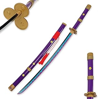 Épée de cosplay de samouraï anime roronoa zoro : yama enma, lame katana