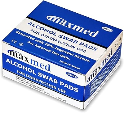 Lingettes humides stériles à l'alcool (200 pièces/paquet)