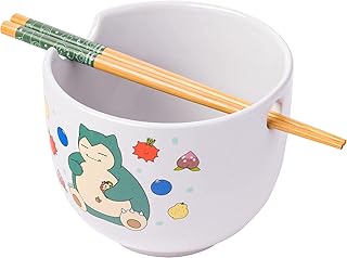 Bol ronflex en céramique pokémon silver buffalo avec baguettes 20 oz