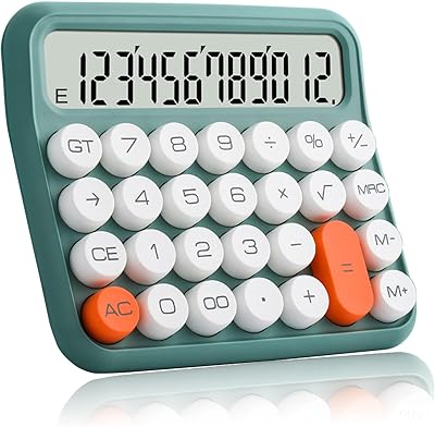 Calculatrice de bureau sweet seven - grand écran lcd à 12 chiffres, calculatrice