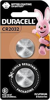 Pile bouton au lithium duracell regular 3v, durée de vie de 2 à
