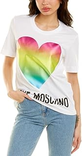 T-shirt en jersey de coton pour femme love moschino_maxi coeur pailleté. Des économies substantielles vous attendent sur Diaytar