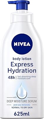 Lait corporel ultra hydratant nivea body, aux minéraux marins, peau normale à sèche