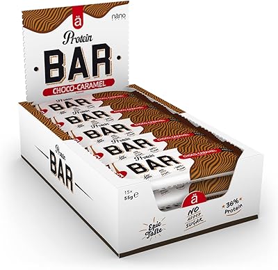 Barre nanoprotéinée chocolat et caramel (15 pièces par boîte) (15 x 55g)