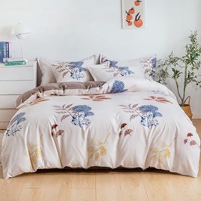 Ensemble de housse de couette en microfibre rishahome, 6 pièces, king size, multicolore