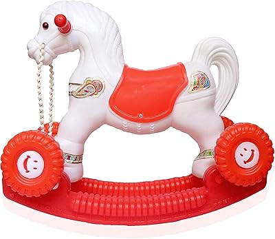 Chaise à bascule et cavalier 2 en 1 cr18 pour enfants de 1