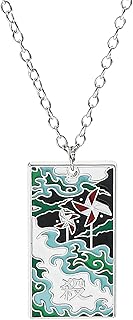 Collier en métal demon slayer shinazugawa sanemi cadeaux anime pour femmes et hommes