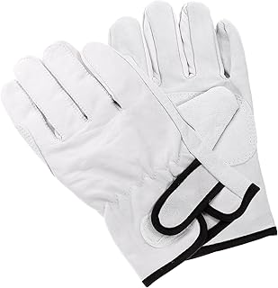 Vanzack 1 paire de gants de travail réglables, gants en cuir, gants