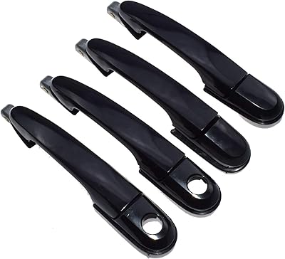 Poignées de porte extérieures noires apprêtées 4 pièces fl fr rl rr rr pour hyundai tucson 2005-2009. Votre centre commercial virtuel au Sénégal : Diaytar
