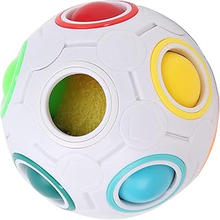 Balle arc-en-ciel matériau abs non toxique et sans goût jouet cube de football
