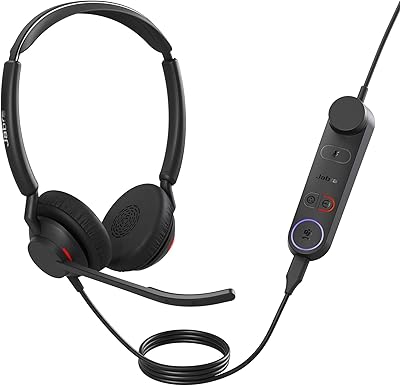 Casque stéréo filaire jabra engage 50 ii avec contrôle d'appel à réduction