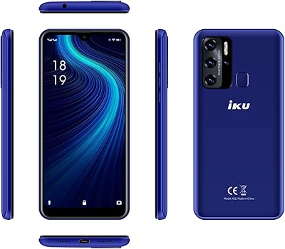 Smartphone iku a22 2 go/32 go/4000 mah, bleu marine