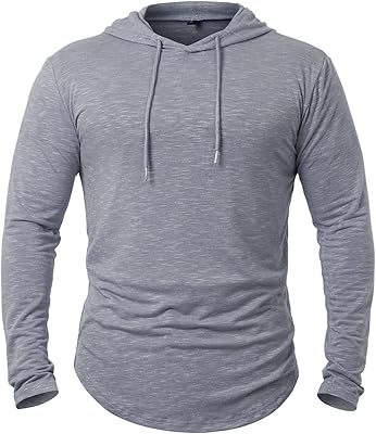 Sweat à capuche d'entraînement à manches longues pour hommes, t-shirt de course décontracté