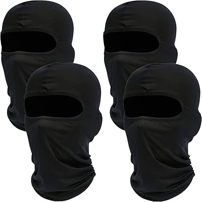 4 PIÈCES MASQUE DE SKI CAGOULE : INTÉGRAL À CAPUCHE POUR HOMMES