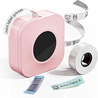 Pink label maker mini étiqueteuse bluetooth - imprimante d'étiquettes portable vomimo q30s