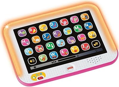 Fisher-price pretend tablet jouet éducatif pour enfants avec lumières musicales et scènes