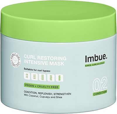 Masque réparateur intense embo curl après-shampooing profond riche en protéines végétalien adapté aux
