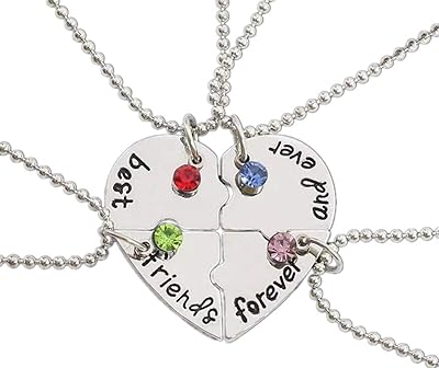 Collier d'amitié en alliage d'argent (meilleurs amis pour toujours). Diaytar : Des prix qui défient toute concurrence