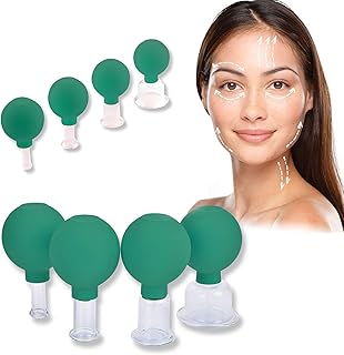 Ensemble de ventouses pour le visage 4 pièces - ventouses sous vide ensemble de thérapie par ventouses en silicone pour ridules rides anti-âge relaxation musculaire yeux visage corps. Le e-commerce qui respecte votre pouvoir d'achat : Diaytar