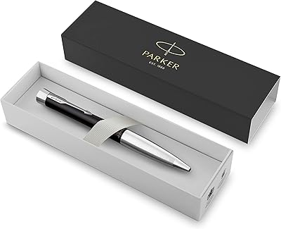 Stylo à bille parker urban twist | noir sourd avec garniture chromée |