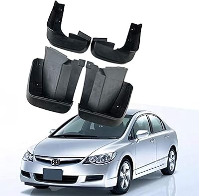 4 garde-boue avant et arrière compatibles avec honda civic 2006-2011 2012-2015 2021 jeu