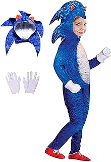 Sonic generations sonic the hedgehog kids halloween deluxe cosplay costume garçons combinaison