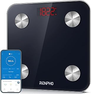 Pèse-personne intelligent renfo, moniteur de graisse corporelle bluetooth, analyseur numérique de composition