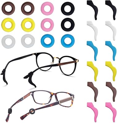 12 paires de supports de lunettes, support en silicone antidérapant, paire souple