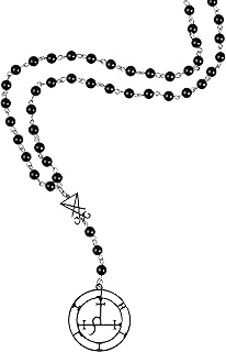 Collier chapelet gothique collier à longues perles grunge cadeau de bijoux