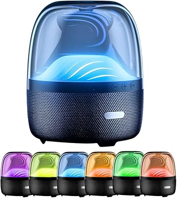 Haut-parleurs bluetooth led portables avec lumières colorées haut-parleurs stéréo sans fil pour extérieur