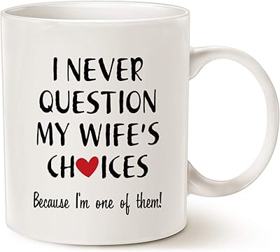 Maog tasse à café avec citation amusante pour mari, cadeaux de la saint-valentin