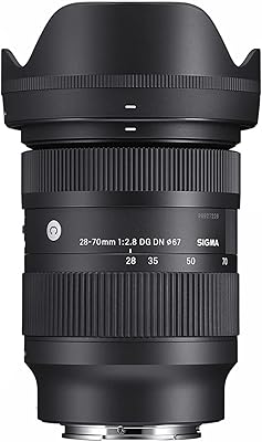 Objectif contemporain sigma 28-70 mm f2.8 dg dn pour appareils photo sony à