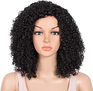 Style icon 13,5" perruque courte bouclée, perruque bouclée et moelleuse à haut rebondissement, perruque afro synthétique avec raie latérale (13,5 pouces, 1b). Trouvez tout ce dont vous avez besoin sur Diaytar Sénégal
