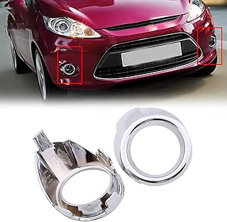 2 pièces d'accessoires de voiture chromés avant gauche/couvercle de phare antibrouillard manuel