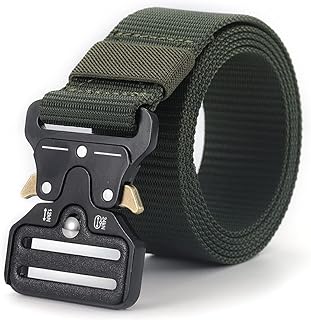 Ceinture tactique pour homme en toile résistante pour une utilisation en extérieur