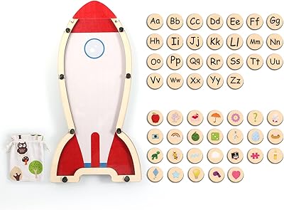 Jouets éducatifs dota montessori ensemble d'apprentissage des chiffres et de l'alphabet en bois