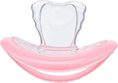 Sucette curaprox pour bébé rose avec boîte de rangement taille 2