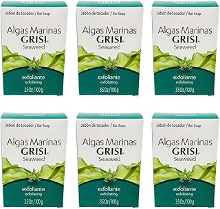 6 pcs - savon aux algues - gapon de mysteres marinas - grisi