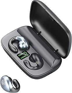 Écouteurs sans fil avec mini contours d'oreille à conduction osseuse, casque de sport