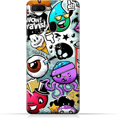 Coque de protection en tpu design amc pour oppo a5s avec motif