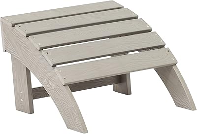 Blue wave nu6823 ez-care tek-wood pouf adirondack gris ardoise